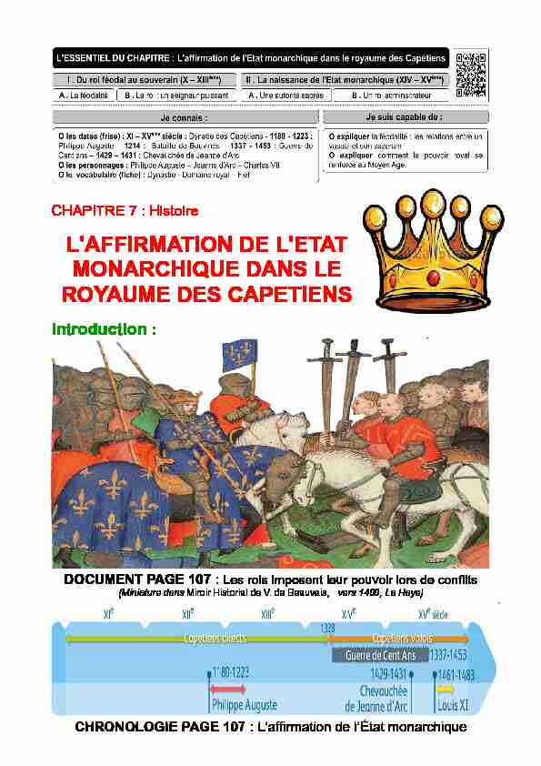[PDF] LAFFIRMATION DE LETAT MONARCHIQUE DANS LE ROYAUME