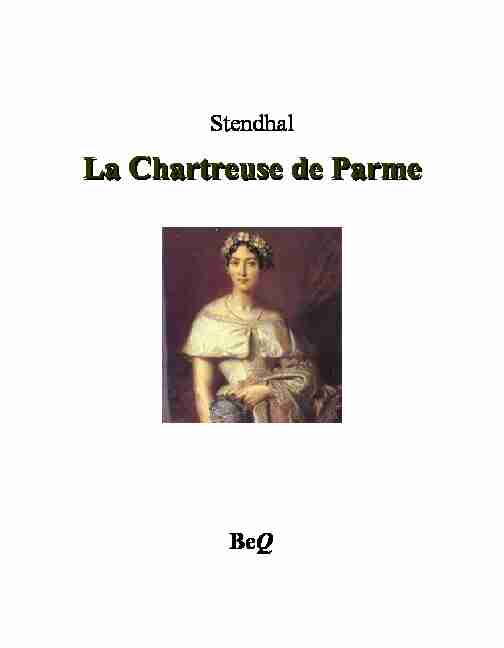 [PDF] La Chartreuse de Parme - La Bibliothèque électronique du Québec