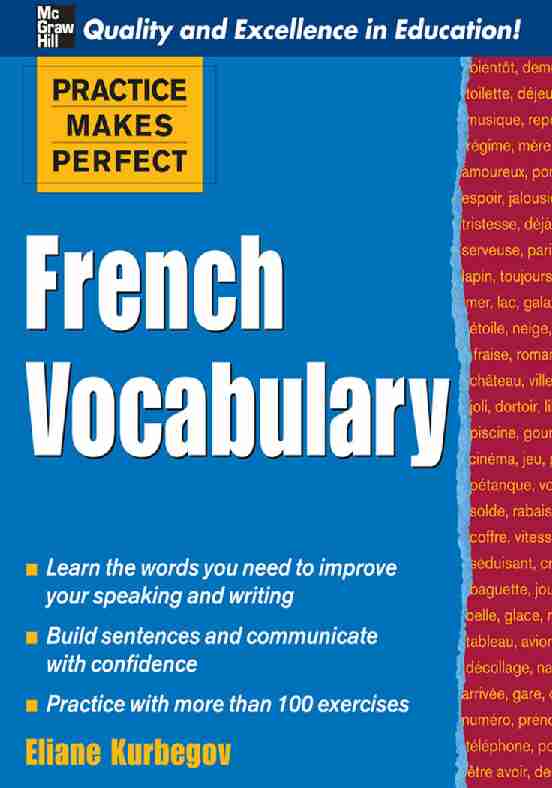 [PDF] French Vocabulary