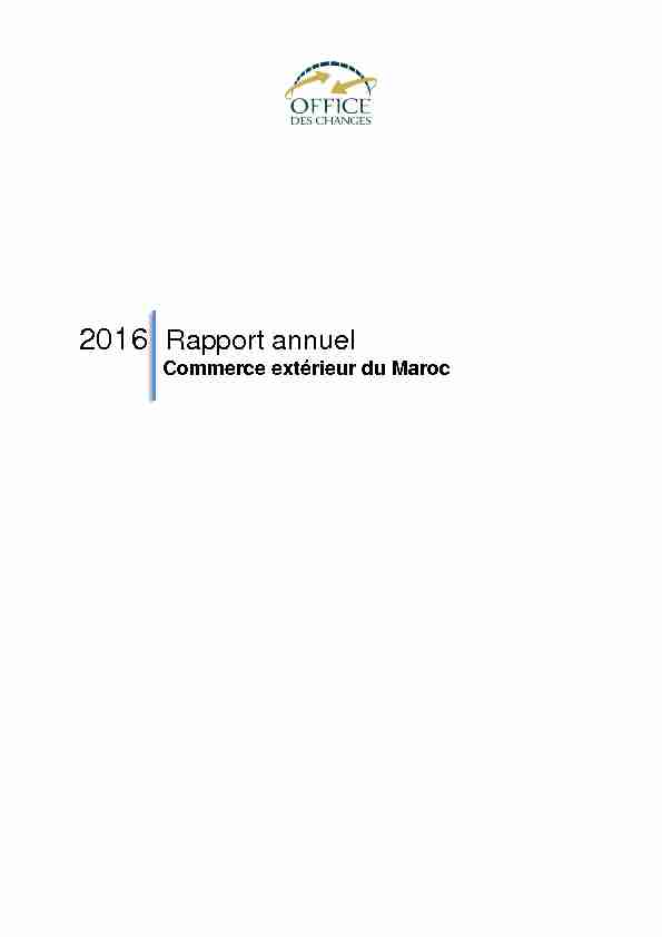 2016 Rapport annuel