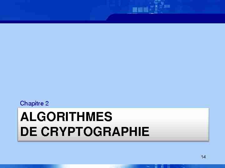 [PDF] ALGORITHMES DE CRYPTOGRAPHIE