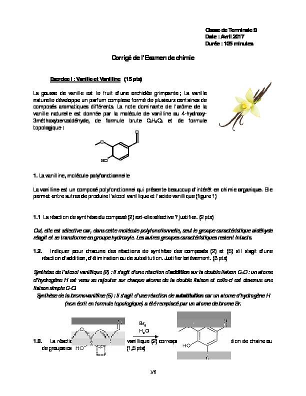 [PDF] Corrigé de lExamen de chimie
