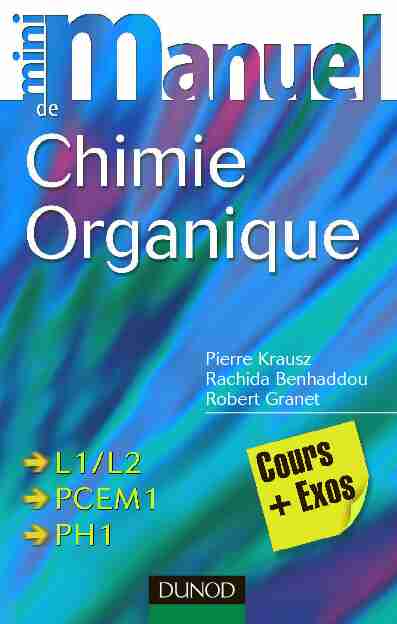 [PDF] Mini manuel de Chimie organique