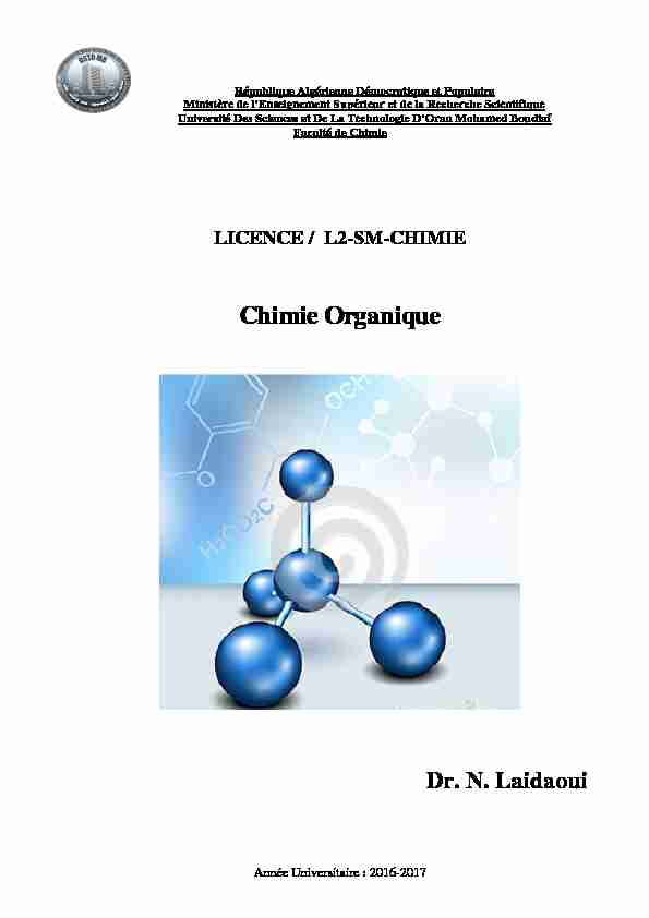 [PDF] Chimie Organique - USTO