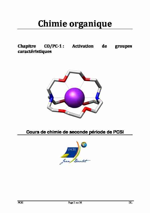 [PDF] Chimie organique