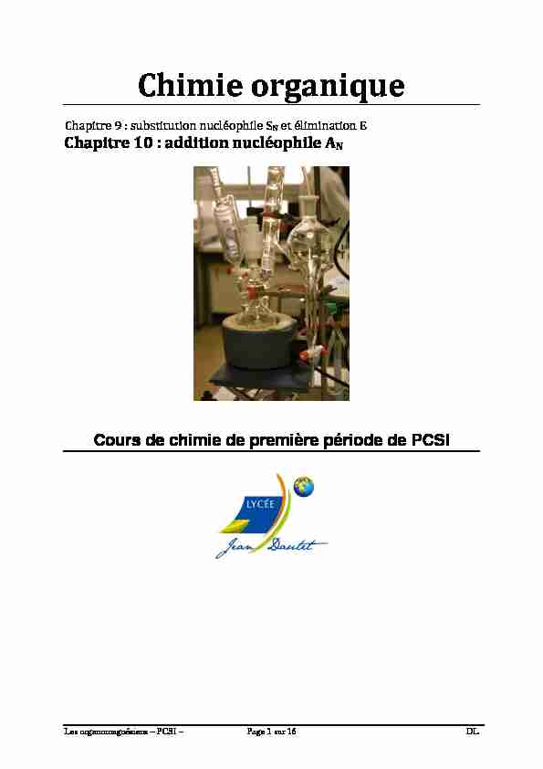 [PDF] Chimie organique - Chimie en PCSI
