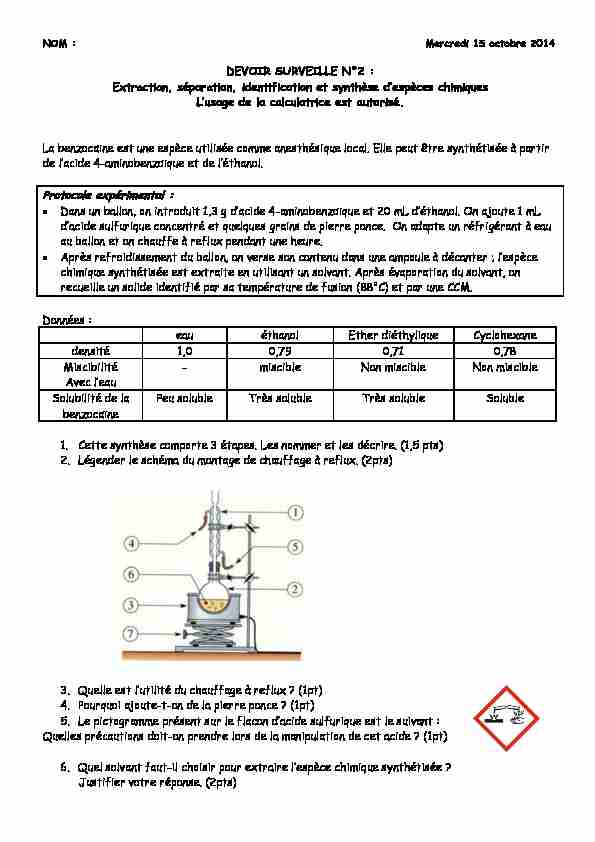 [PDF] Extraction séparation identification et synthèse despèces chimiques