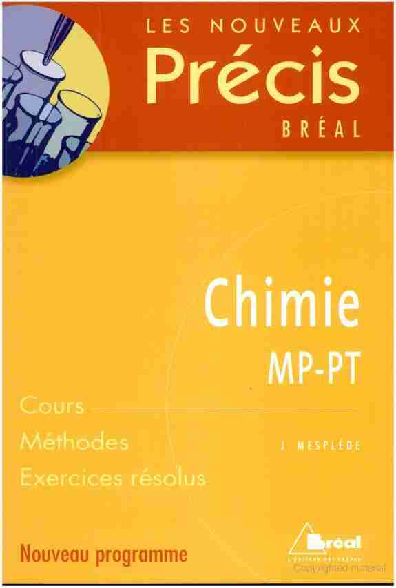 [PDF] Chimie MP-PT - Prépas