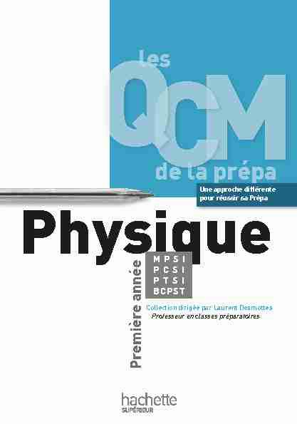 [PDF] QCM Physiques MPSI PTSI PCSI - ChercheInfo