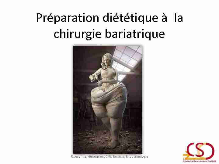 [PDF] Préparation diététique à la chirurgie bariatrique - CHU de Poitiers