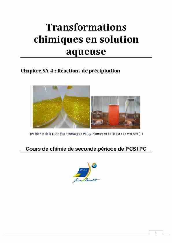 [PDF] Transformations chimiques en solution aqueuse - Chimie en PCSI