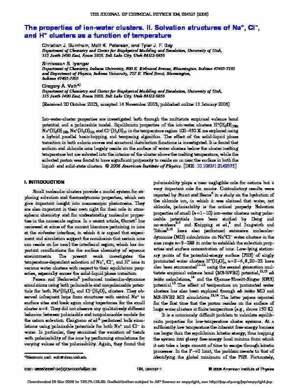 The properties of ion-water clusters. II. Solvation structures of Na 