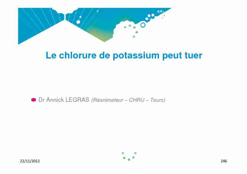 [PDF] Le chlorure de potassium peut tuer