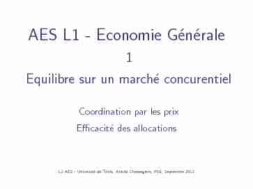 [PDF] AES L1 - Economie Générale - Paris School of Economics
