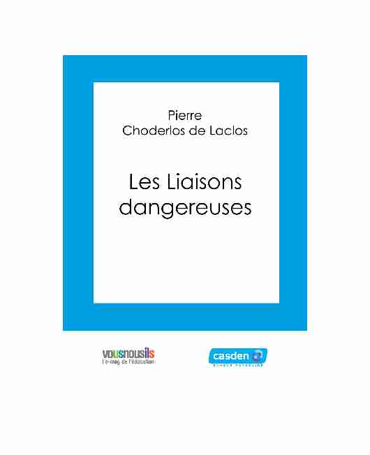 [PDF] Les Liaisons dangereuses - VousNousIls