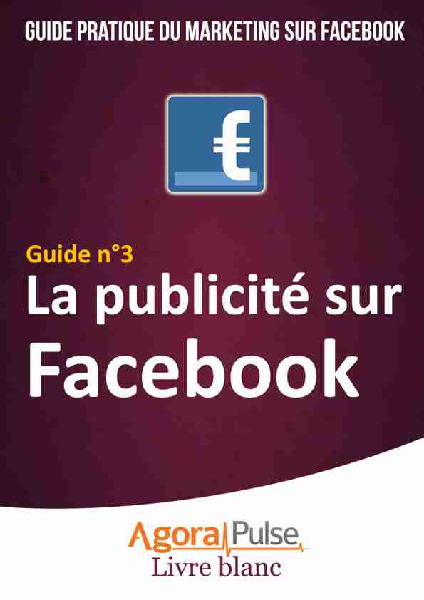 [PDF] Guide pratique 3 - La publicité sur Facebook - Agorapulse
