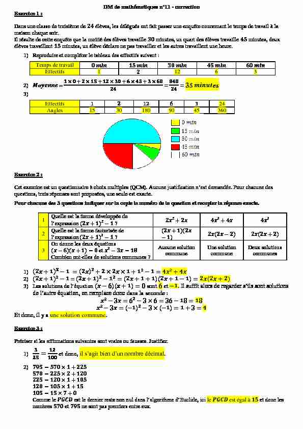 [PDF] DM de mathématiques n°11 - correction
