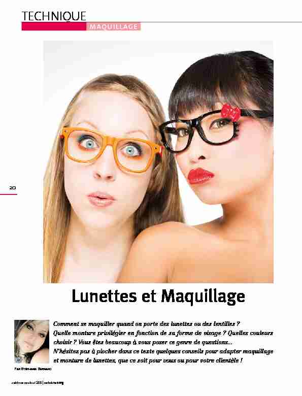 [PDF] Lunettes et Maquillage