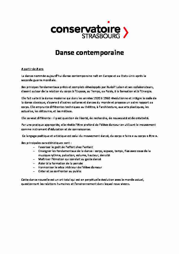 [PDF] parcours détudes 2020-2021 danse contemporaine