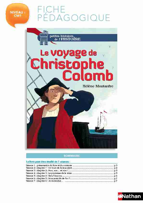 [PDF] le voyage de christophe colomb - FICHE PÉDAGOGIQUE