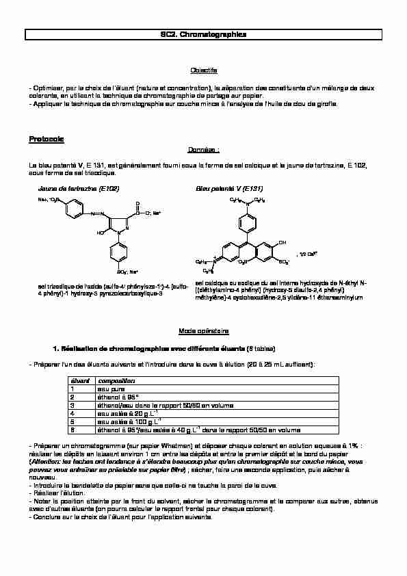 [PDF] SC2 Chromatographies Protocole