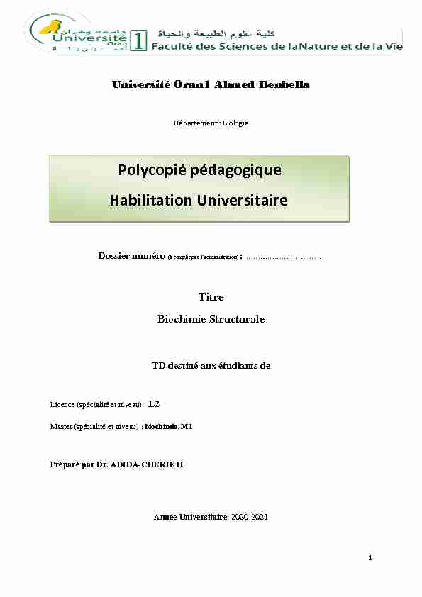 polycopie biochimie structurale Dr ADIDA H.pdf