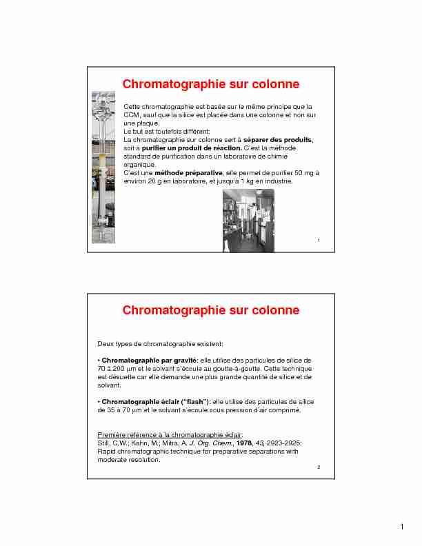 [PDF] Chromatographie sur colonne - Eli Zysman-Colman