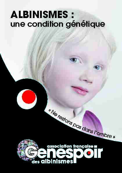 [PDF] Albinisme-Condition-Genetique-2017pdf - Albinit