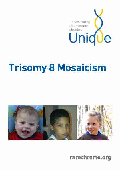 [PDF] Trisomy 8 Mosaicism - Rarechromoorg