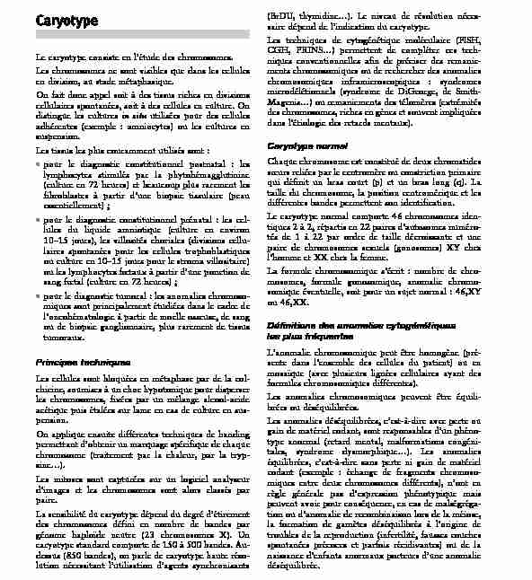 [PDF] Caryotype - Lab Cerba