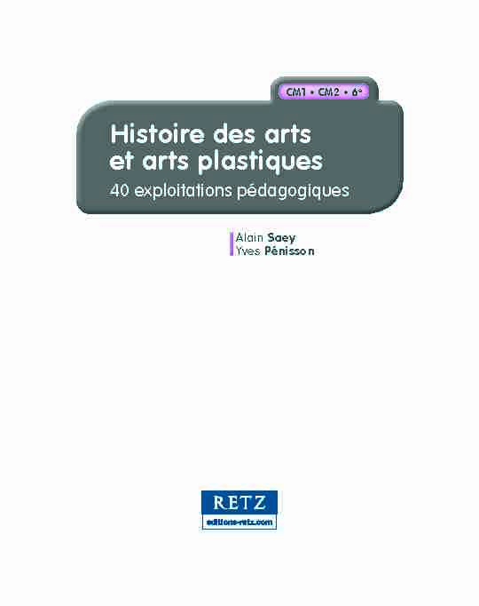 Histoire des arts et arts plastiques
