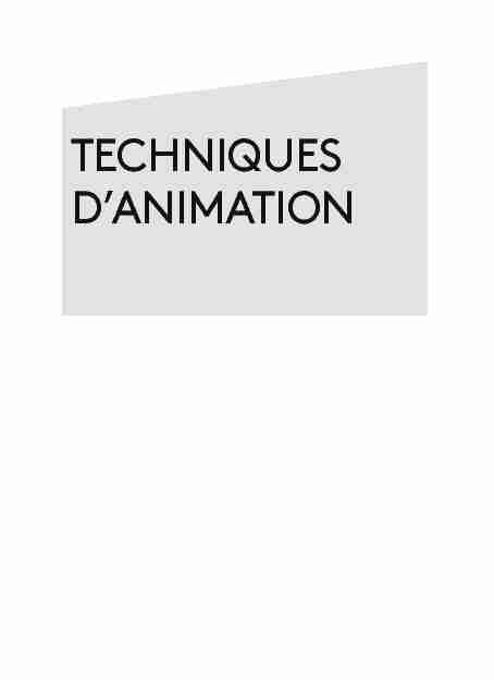 TECHNIQUES D’ANIMATION - Dunod