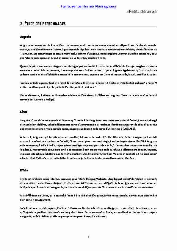 [PDF] Cinna de Corneille - Numilog