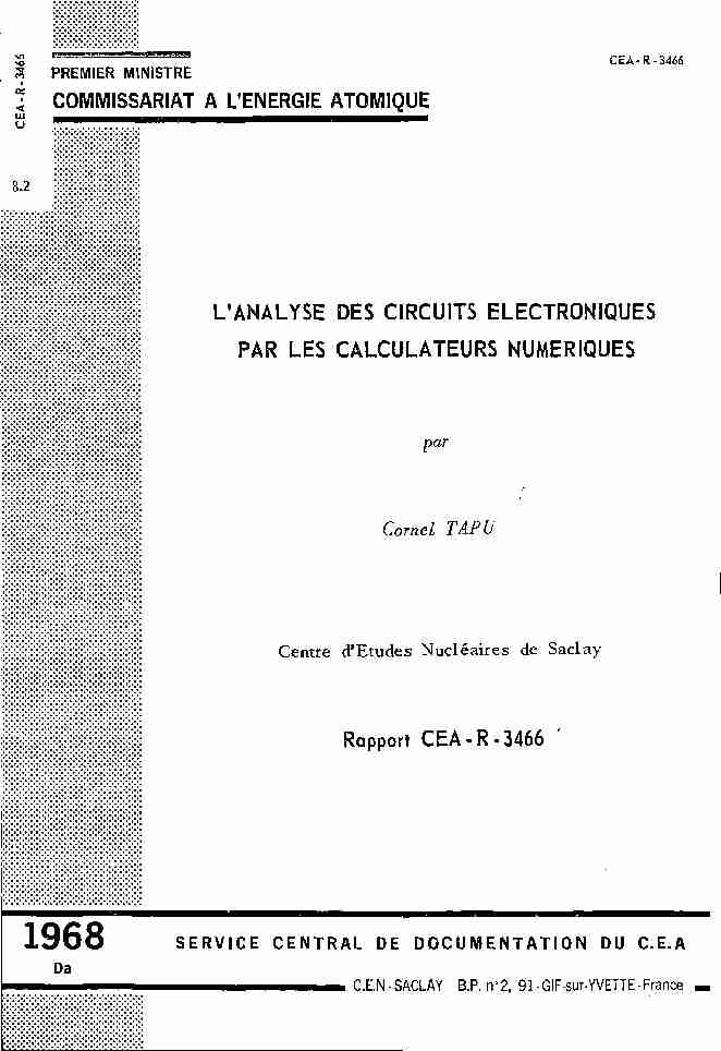[PDF] LANALYSE DES CIRCUITS ELECTRONIQUES PAR LES