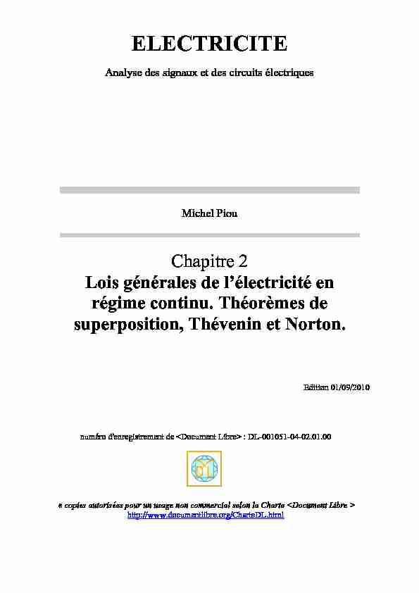 [PDF] Théorèmes de superposition - ELECTRICITE