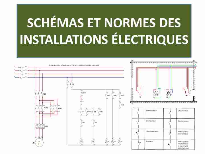 Schémas Normes et Installations Électriques