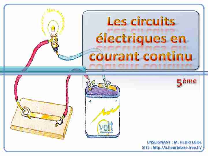 Les circuits électriques en courant continu