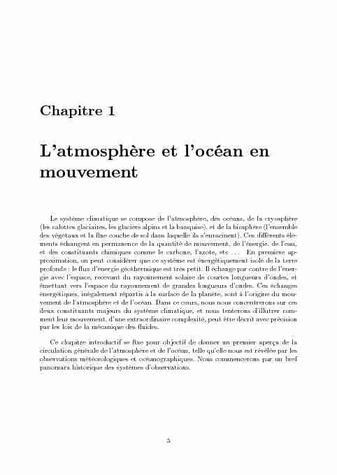 [PDF] Latmosphère et locéan en mouvement - Editions Ecole Polytechnique