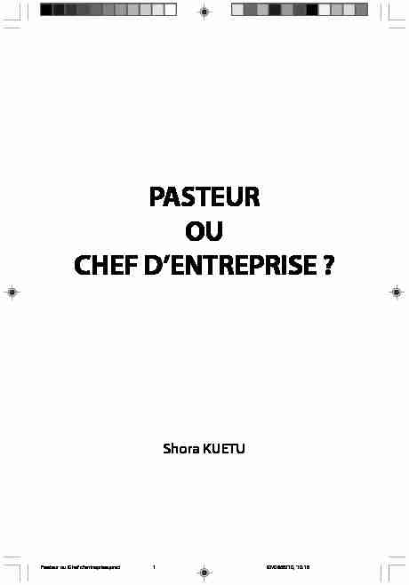Pasteur ou Chef dentreprise.pmd