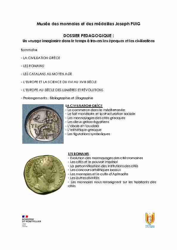 Musée des monnaies et des médailles Joseph PUIG DOSSIER