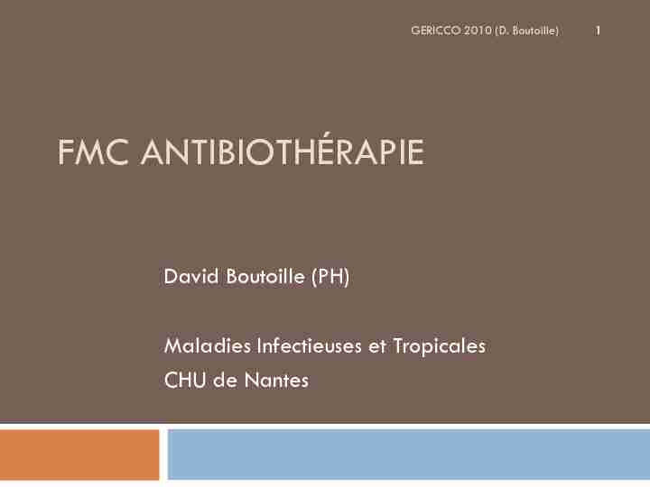 FMC antibiothérapie
