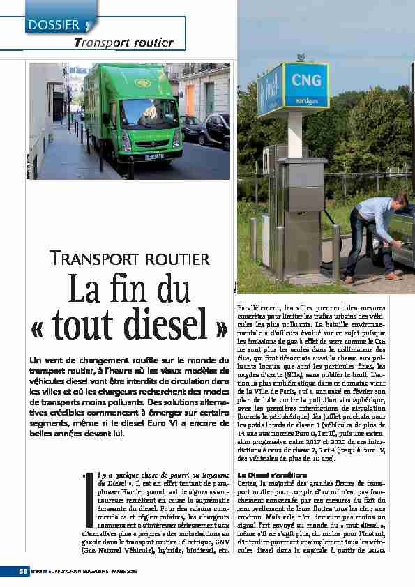 Supply Chain Magazine 92 - Dossier Transport routier