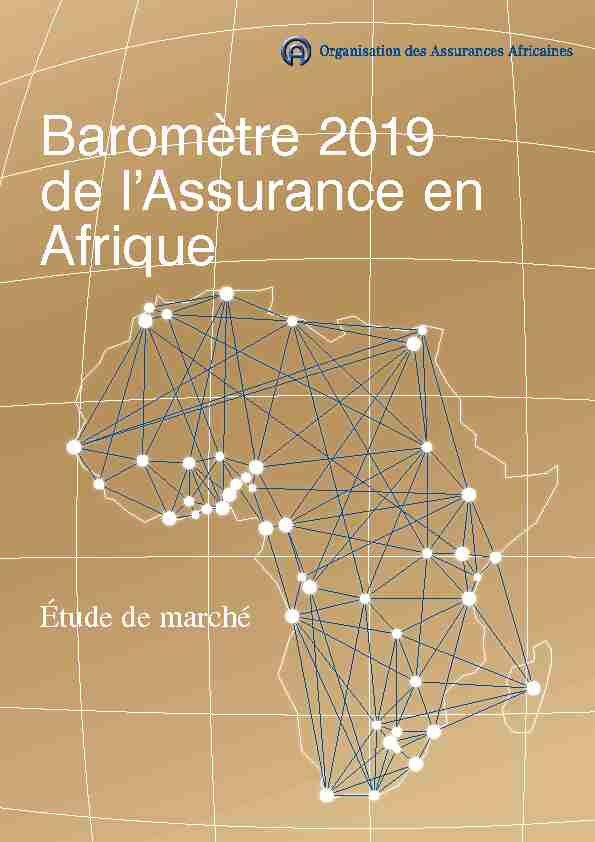 [PDF] Baromètre 2019 de lAssurance en Afrique - Faber Consulting