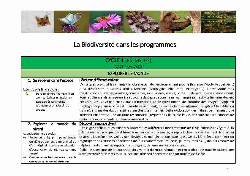 [PDF] La biodiversité - AC Nancy Metz
