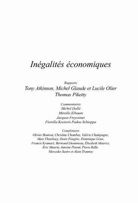 [PDF] Inégalités économiques - Vie publique
