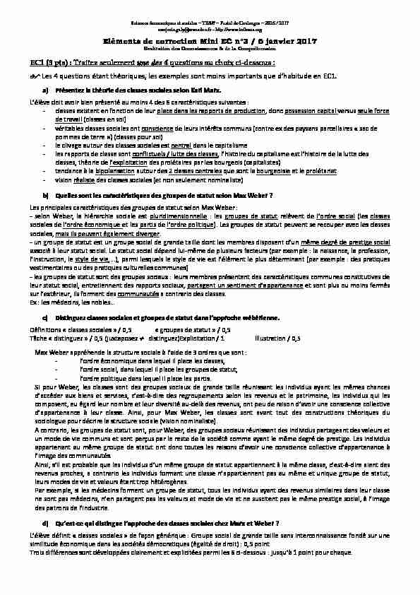 [PDF] Eléments de correction Mini EC n°3 / 6 janvier 2017 EC1 - Toile SES