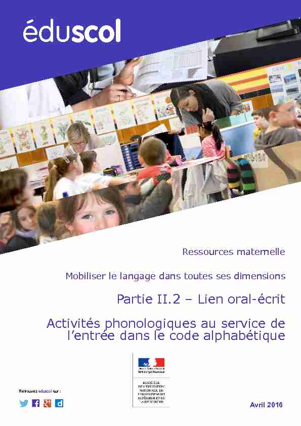 [PDF] EDUSCOL activités phonologiques - éduscol - Ministère de l