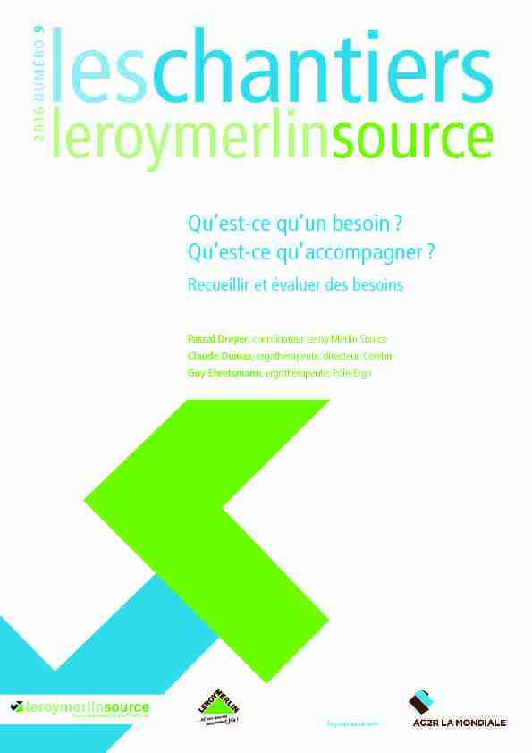 [PDF] Quest-ce quun besoin - Leroy Merlin Source