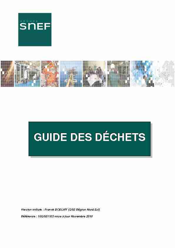[PDF] GUIDE DES DÉCHETS