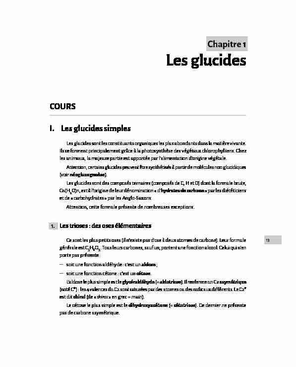 [PDF] Les glucides